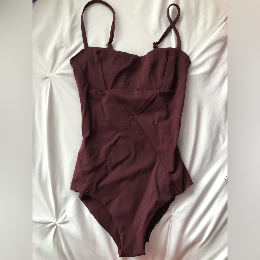 VITAMIN A SWIM BioSculpt Gaia One Piece Swimsuit Size XS